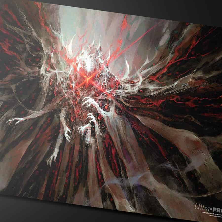 Ultra PRO - MTG Duskmourn Playmat Commander Ft. Valgavoth, Harrower of Souls for Magic: The Gathering, Use as Mousepad, Desk Mat, Protects MTG Cards During Gameplay