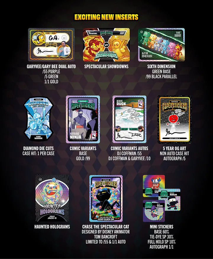 2026 VeeFriends Super Stickers Spectacular Series Hanger Pack (White Ice Parallels)