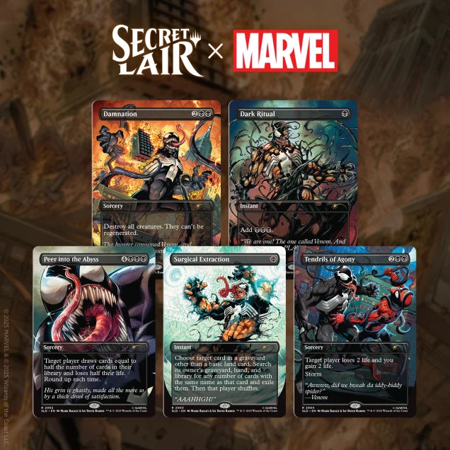 Magic the Gathering Secret Lair x Marvel's Spider-Man: Venom Unleashed (Colors) (Foil)