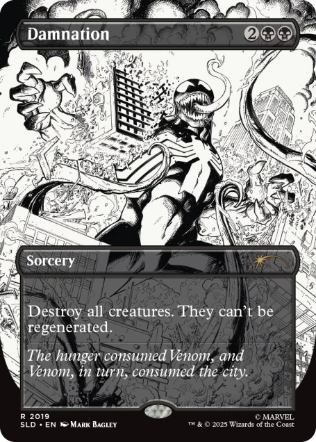 Magic the Gathering Secret Lair x Marvel's Spider-Man: Venom Unleashed (Inks) (Foil)