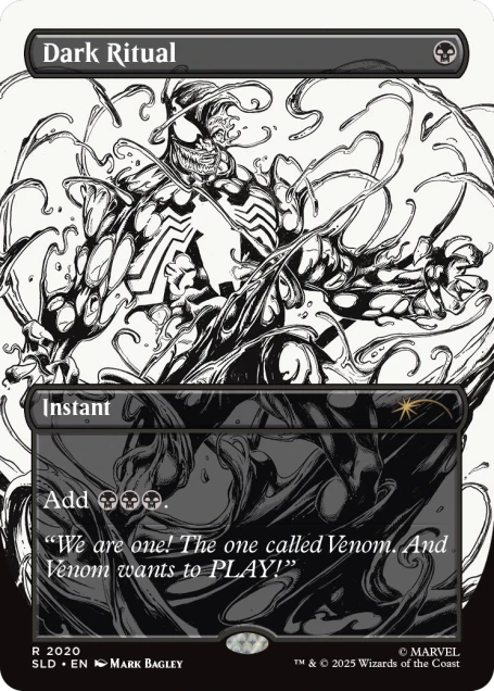 Magic the Gathering Secret Lair x Marvel's Spider-Man: Venom Unleashed (Inks) (Foil)