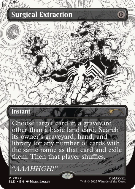 Magic the Gathering Secret Lair x Marvel's Spider-Man: Venom Unleashed (Inks) (Foil)