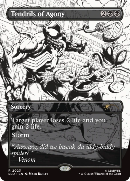 Magic the Gathering Secret Lair x Marvel's Spider-Man: Venom Unleashed (Inks) (Foil)