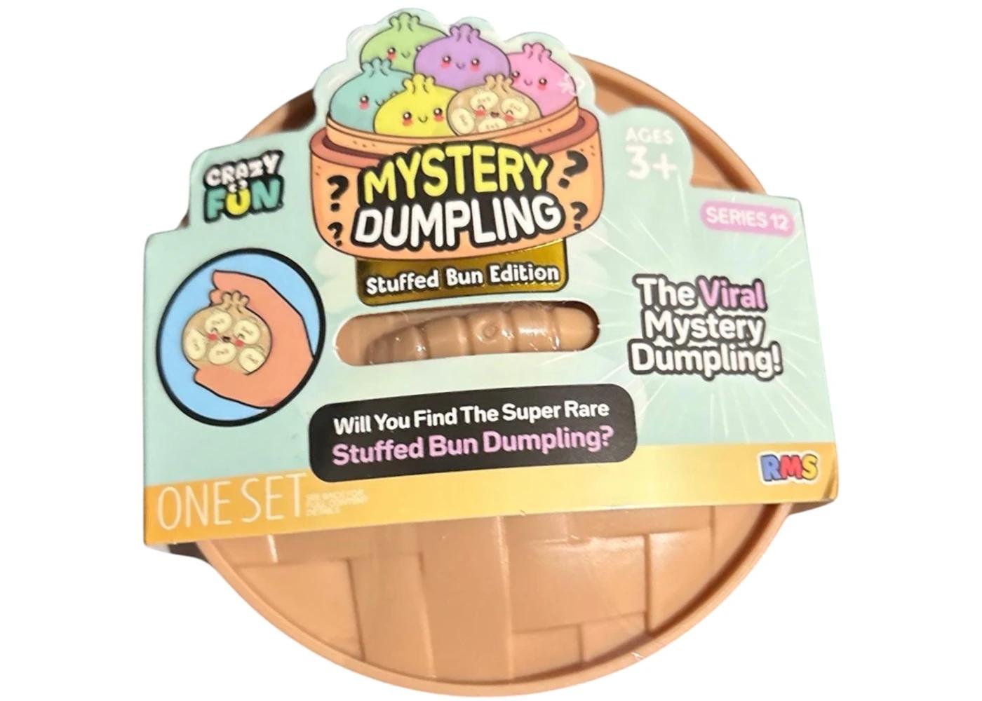 Crazy Fun The Original Mystery Dumpling Stuffed Bun Edition Squishy Toy, 4-Inch, 1 Count (Style May Vary)