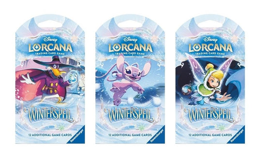 3 Packs 12 Card Booster Pack for Lorcana Winterspell