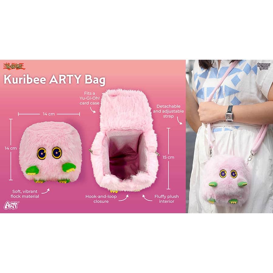 Gatherers' Tavern Yu-Gi-Oh! Kuribee ARTY Sling Bag Plush Crossbody Bag | Officially Licensed | Soft Plush Collectible Accessory