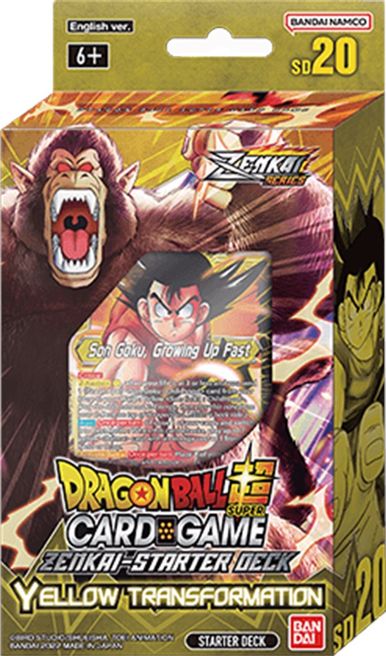 Dragon Ball Super TCG: Starter Deck - Zenkai Dawn of the Z-Legends Yellow Transformation SD20