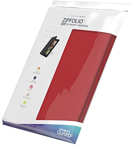 Ultimate Guard 9 Pocket Xenoskin Zipfolio - Red