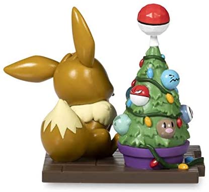 Pokemon Figure - Holiday Eevee with Christmas Tree