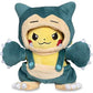 Pokemon 8 Inch Poke Plush - Pikachu Snorlax Costume Maniac