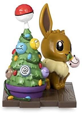 Pokemon Figure - Holiday Eevee with Christmas Tree