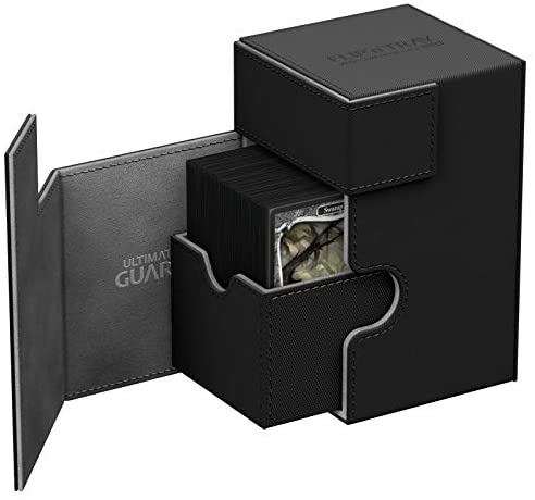 Ultimate Guard 80+ Flip n Tray Deck Case - Black