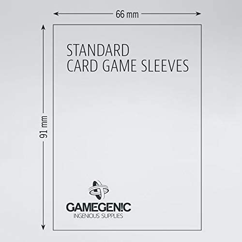 Gamegenic 50ct Matte Board Game Sleeves Display Case (10 Packs) - Standard Card Game