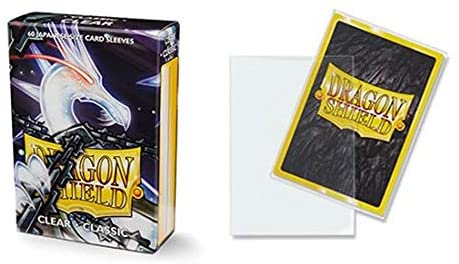 Dragon Shield 60ct Japanese Mini Card Sleeves Display Case (10 Packs) - Classic Clear