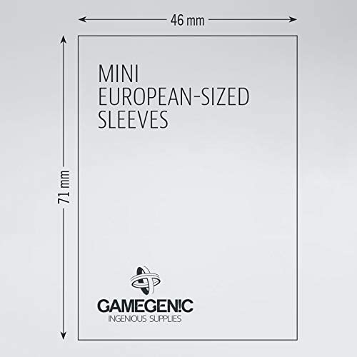 Gamegenic 50ct Prime Board Game Sleeves Display Case (10 Packs) - Mini European