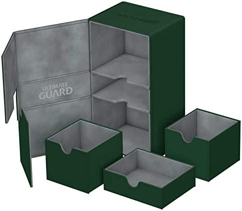 Ultimate Guard 200+ Twin Flip n Tray Deck Case - Green