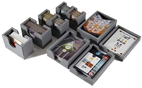 Folded Space Anachrony and Exosuit Board Game Box Inserts