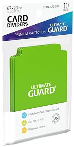 Ultimate Guard Card Dividers - Light Green (10 Dividers)