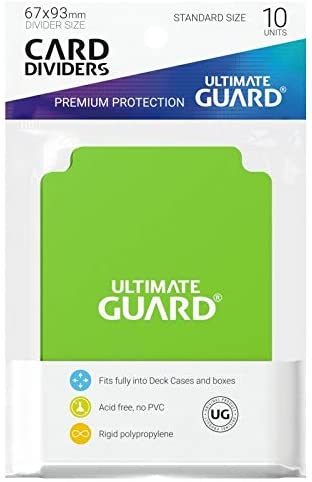 Ultimate Guard Card Dividers - Light Green (10 Dividers)