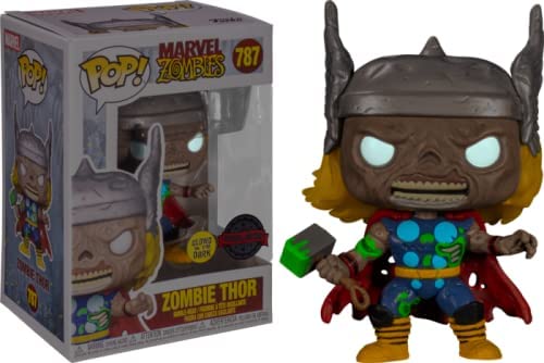 Funko Pop! Marvel: Zombies - Glow in the Dark Zombie Thor #787 (Entertainment Earth Exclusive)