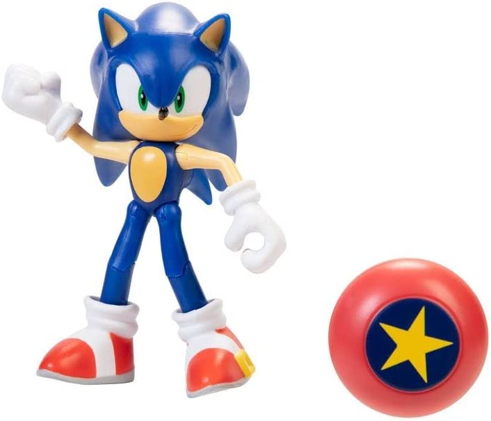 Sonic The Hedgehog 2 Inch Figurine - Sonic with Star Spring