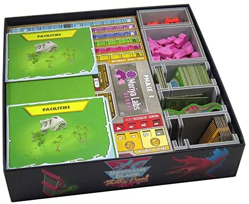 Folded Space Dinosaur Island and Totally Liquid Board Game Box Inserts