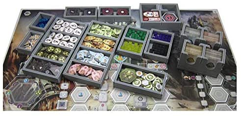 Folded Space Anachrony and Exosuit Board Game Box Inserts