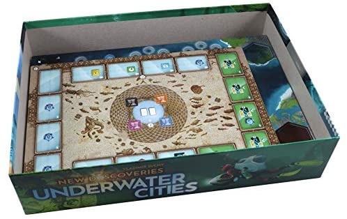 Folded Space Underwater Cities and Expansions Board Game Box Inserts