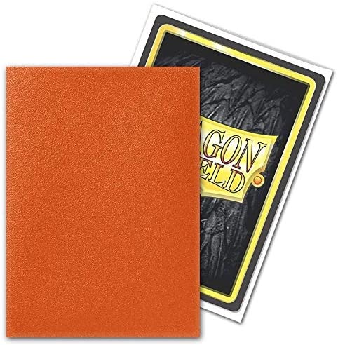 Dragon Shield 100ct Standard Card Sleeves Display Case (10 Packs) - Matte Tangerine Orange