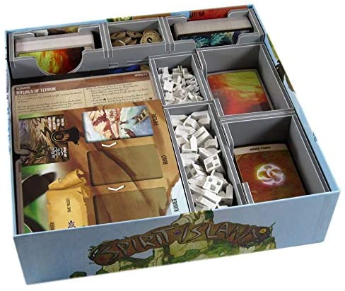 Folded Space Spirit Island and Branch and Claw Expansion Board Game Box Inserts