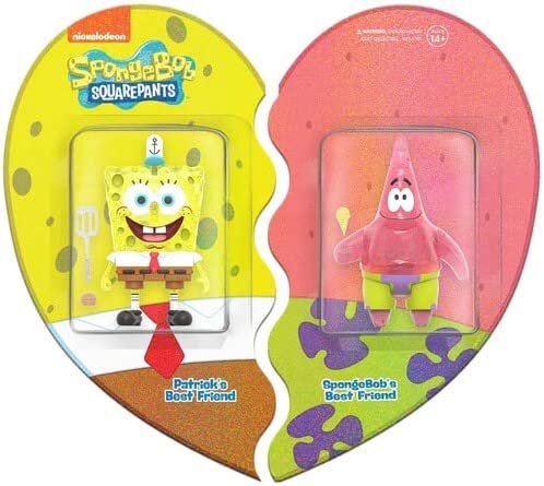 Suer7 Figure 2 Pack - Spongebob Squarepants and Patrick Star (Glitter)