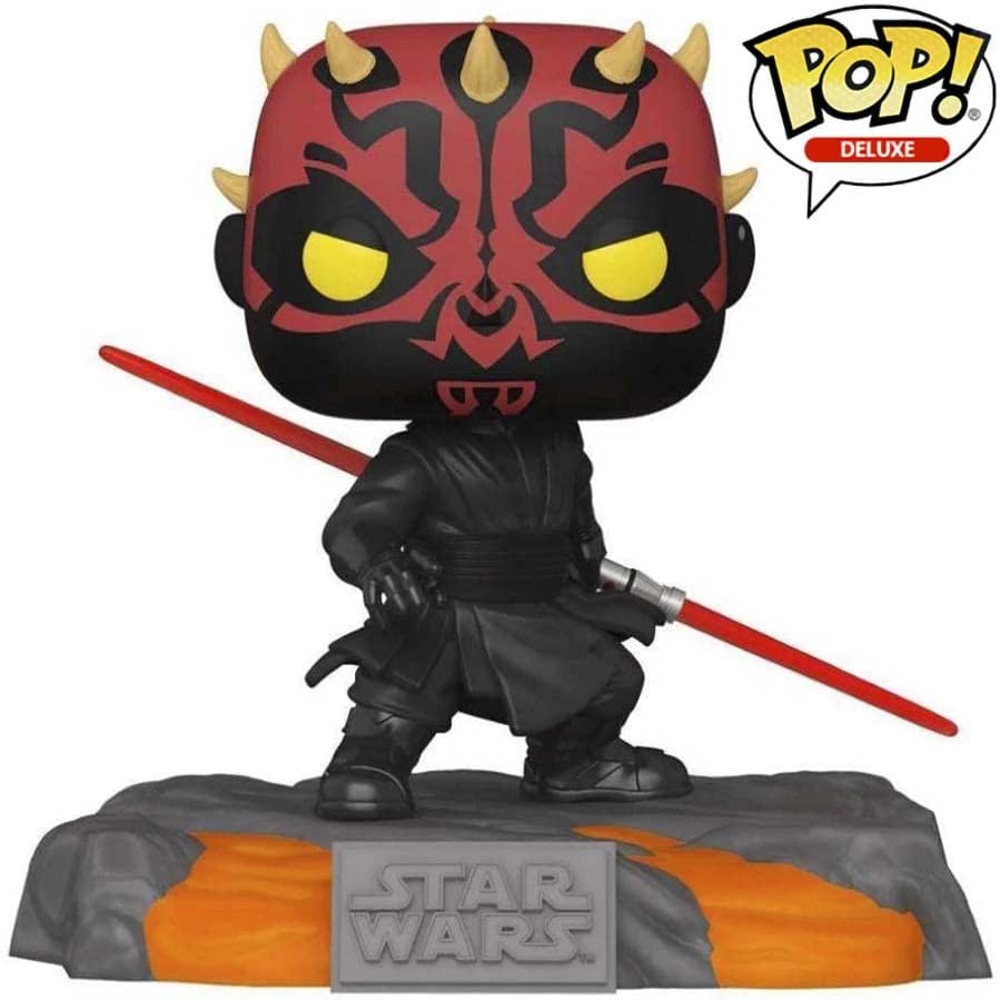 Funko Pop! Star Wars Deluxe: Red Saber Series - Darth Maul (Glow in the Dark) #520 (Gamestop Exclusive)