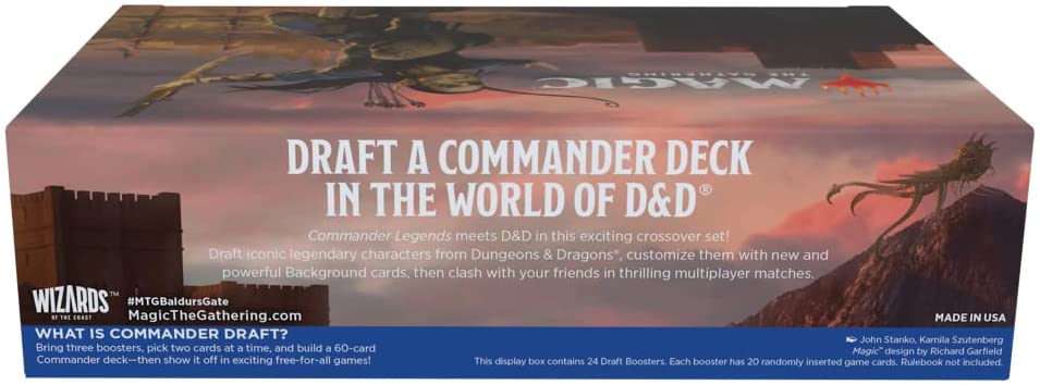 Magic: The Gathering Draft Booster Box Case - Commander Legends: Battle for Baldur's Gate (Case of 6)
