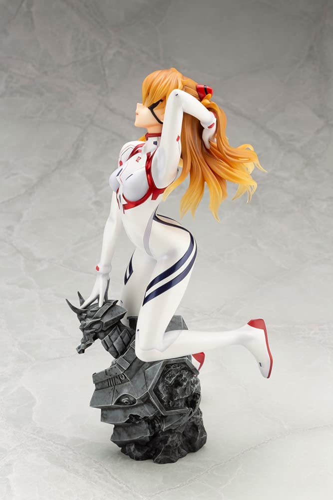 Kotobukiya Statue - Evangelion:3.0＋1.0 Thrice Upon A Time - Asuka Shikinami Langley White: PLUGSUIT VER.