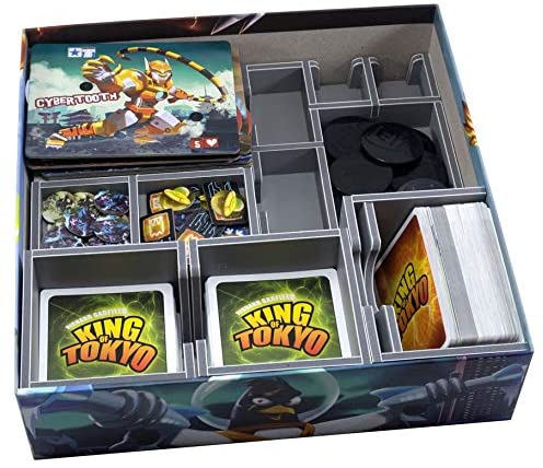 Folded Space King of Tokyo King of New York and Expansions Board Game Box Inserts