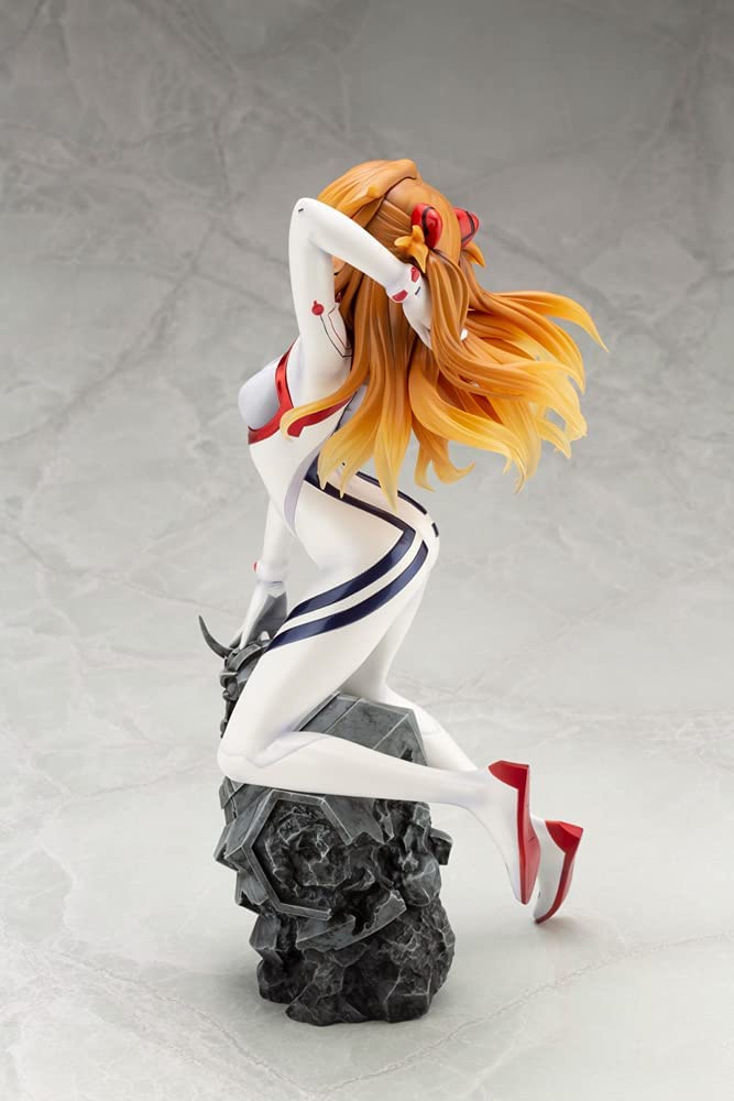 Kotobukiya Statue - Evangelion:3.0＋1.0 Thrice Upon A Time - Asuka Shikinami Langley White: PLUGSUIT VER.