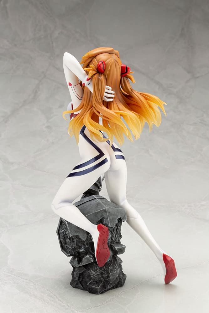 Kotobukiya Statue - Evangelion:3.0＋1.0 Thrice Upon A Time - Asuka Shikinami Langley White: PLUGSUIT VER.