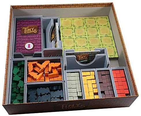 Folded Space Tiny Towns and Expansions Board Game Box Inserts