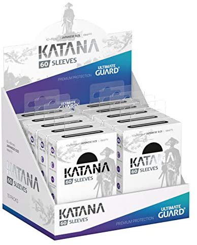 Ultimate Guard Katana Card Sleeves - Japanese Size 60ct - Black