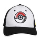 Pokemon Center Flat-Bill Hat - Poké Ball Black & White