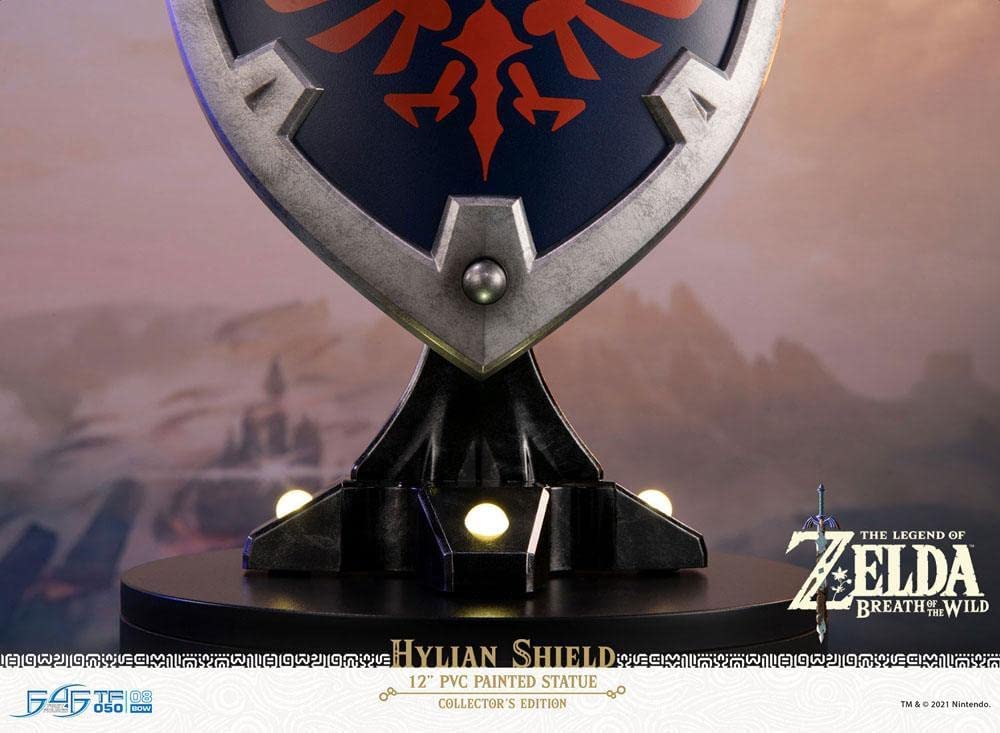 First4Figures 9 Inch PVC Statue - The Legend of Zelda Breath of The Wild - Hylian Shield Statue