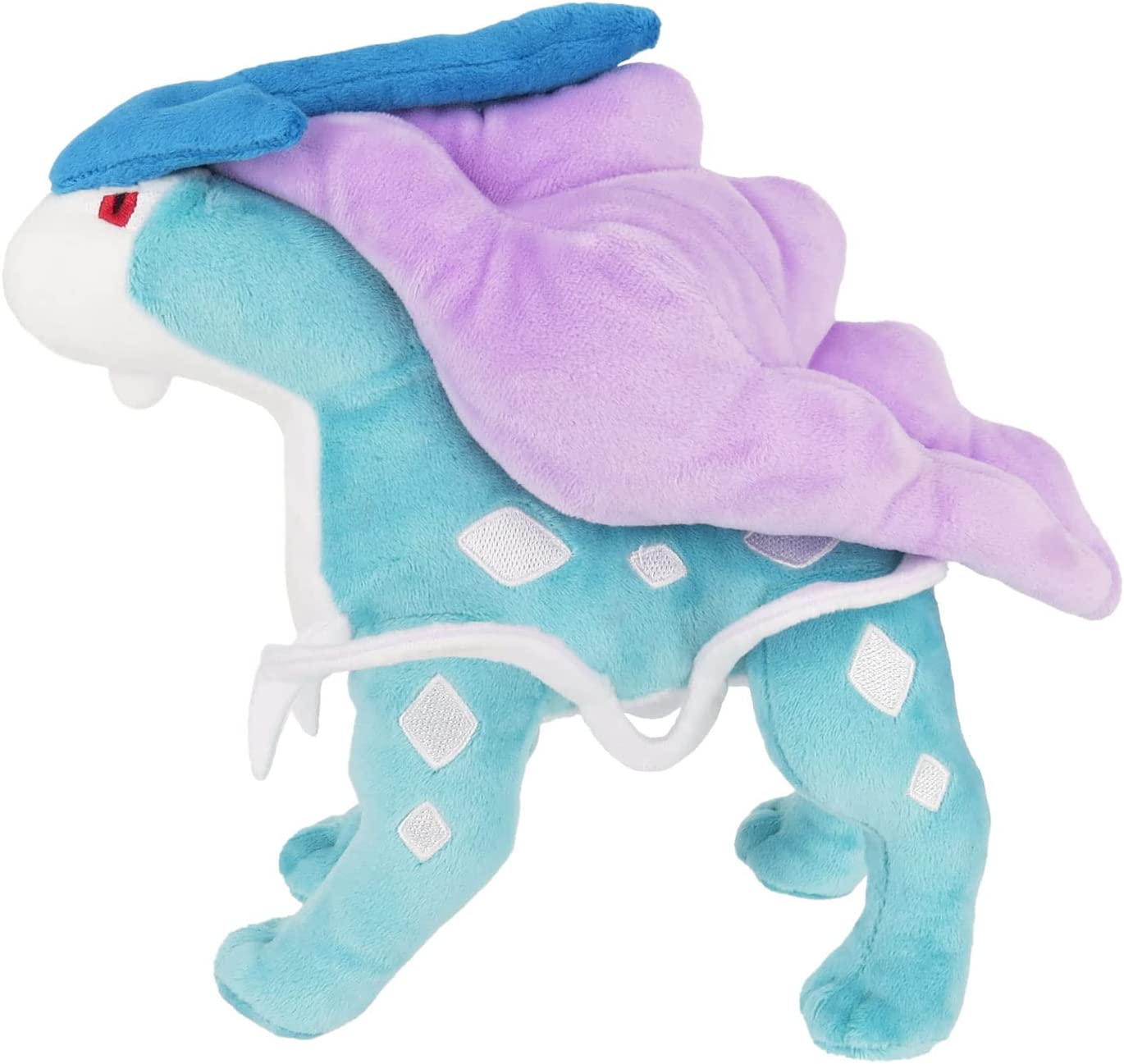 Sanei Pokemon All Star Series - PP64 - Suicune Stuffed Plush, Blue, Purple, 8.5"