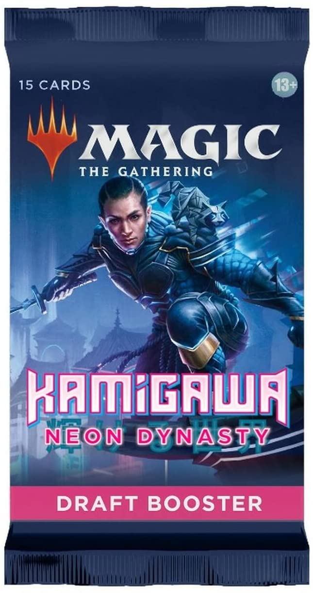 Magic: The Gathering Draft Booster Pack Lot - Kamigawa: Neon Dynasty - 3 Packs