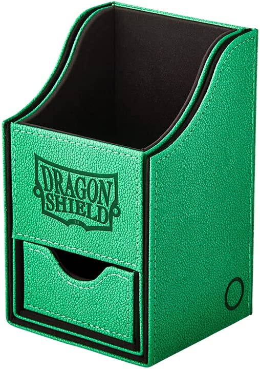 Dragon Shield Magnetic Leather Deck Box: Nest 100+ Green