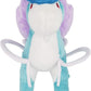 Sanei Pokemon All Star Series - PP64 - Suicune Stuffed Plush, Blue, Purple, 8.5"