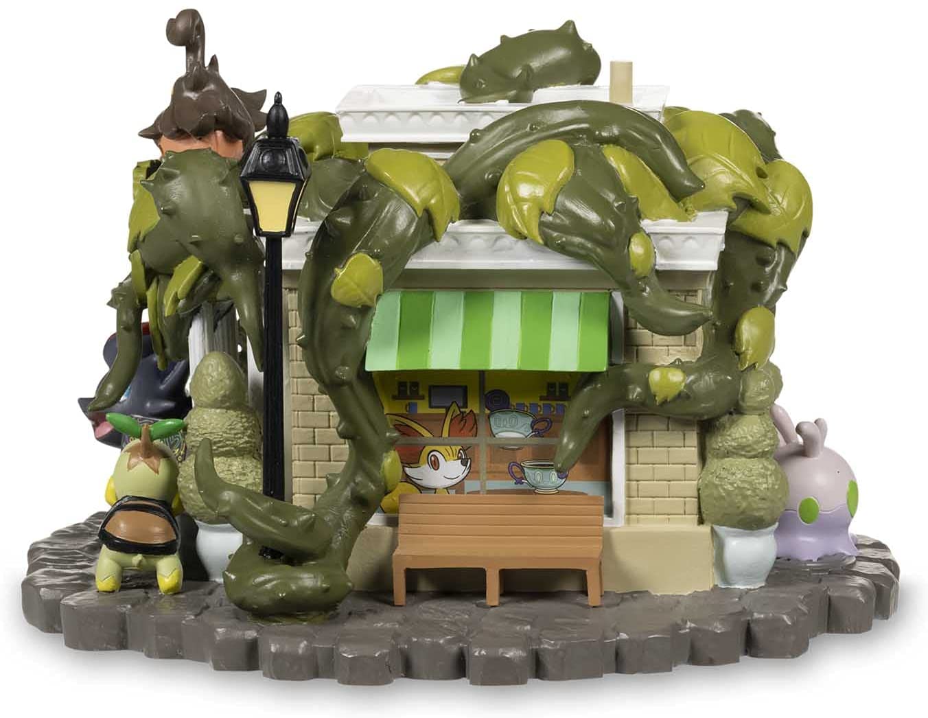 Pokemon Haunted Village Figure - Pansage Creeping Vines Tea Shop