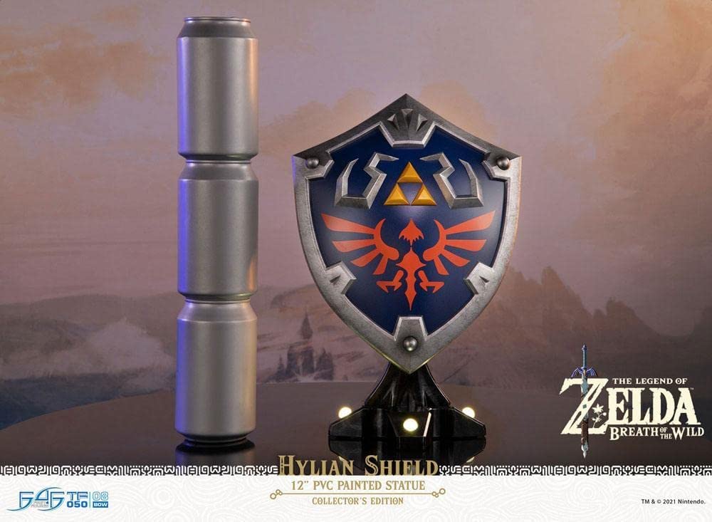 First4Figures 9 Inch PVC Statue - The Legend of Zelda Breath of The Wild - Hylian Shield Statue