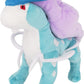 Sanei Pokemon All Star Series - PP64 - Suicune Stuffed Plush, Blue, Purple, 8.5"