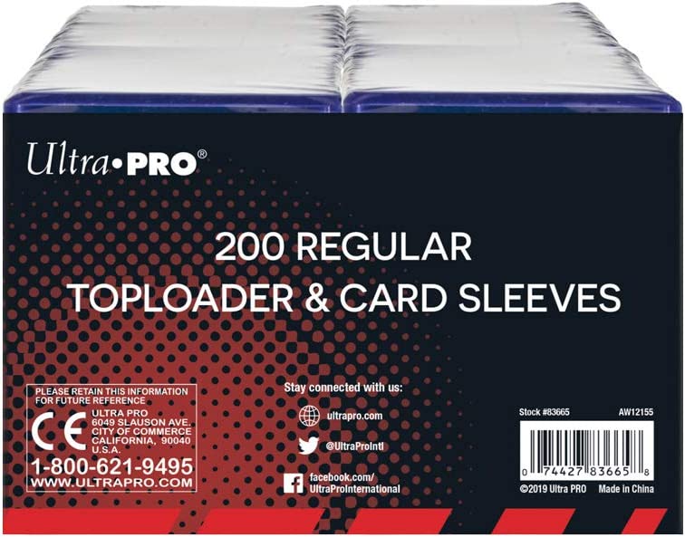 Ultra Pro 3x4 Top Loader & Card Sleeve Bundle - 200 of Each