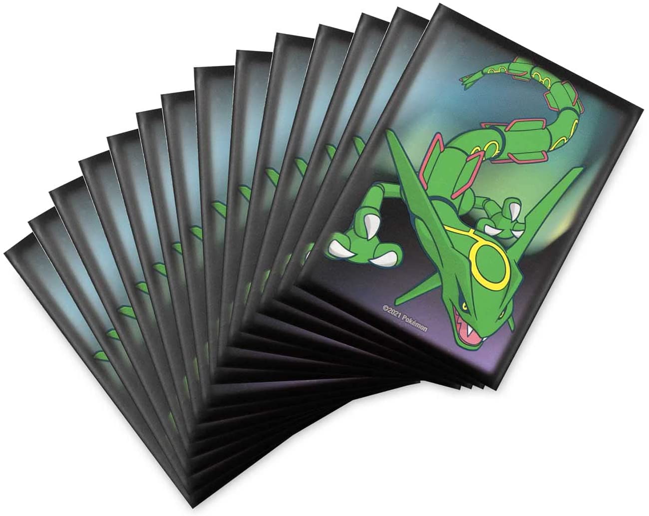 Pokemon 65ct Card Sleeves - Rayquaza Legendary Lights